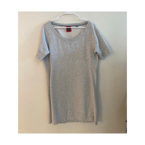 Sperry Top Sider Dresses & Skirts - Sperry Topside Heather Gray Sweatshirt Terry Dress L Nautical Coastal Boating